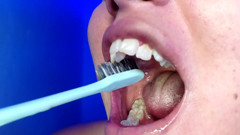 Brushing My Teeth and Showing You My Teeth (close-up)