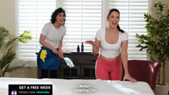 ALL GIRL MASSAGE - Olive Glass Gets Sensual Massage From Alex Coal Then Returns Pussy Licking Favor