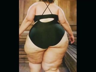 Ssbbw with huge thighs and massive butt