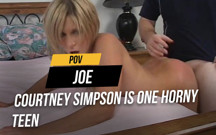 Courtney Simpson is one horny teen
