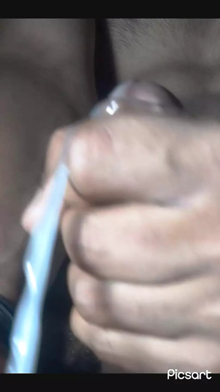 My boyfriend masturbating, huge load of cum