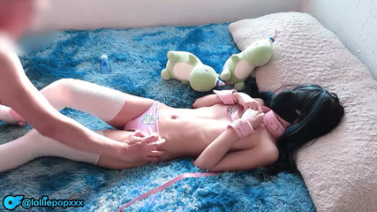 Submissive mexican girl tied and used