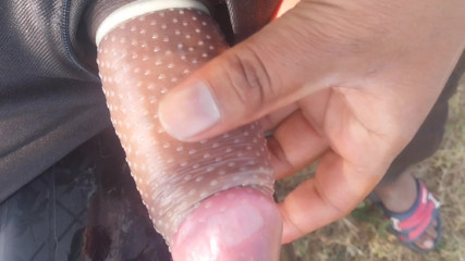 I masturbated with a condom on.