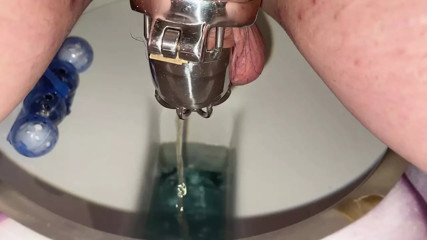 Sissy Chastity Pee Toilet thumbnail