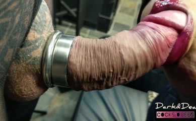 The cock-eating Latina Queen "Dark Dea" in (Blowjob domination)