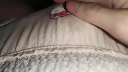 Humping cute diaper with panties cum in diaper