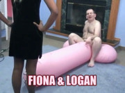 Ebony slut Fiona blows Logan