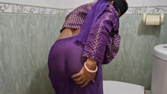 Indian Desi Sister-in-law (boudi) Satisfies Her Own Needs By Inserting eggplant Inside Her Ass (anal)
