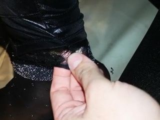 China Market Shiny Latex Leather Pvc Vinyl Rubber Pants Legg