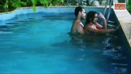 Nyla Usha, Swimming pool Kissing Scene, Real sex