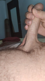 Playing with white dick