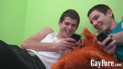 Horny twinks love self sucking after deepthroat foreskin BJ