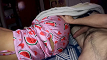 Big buttocks get big penis from her stepbrother