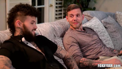 TRANSEROTICA Foxxy Seduces Steve Rickz And Ink Fit Into 3way thumbnail
