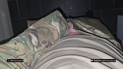 PhantomGentX - Horny Soldier in Full Uniform secretly Jerks &amp; Cums in Toilet