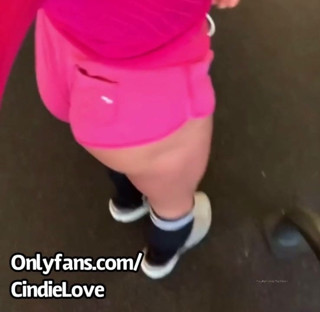 Hot Little Femboy Gym Slut, Sissy Cameltoe, Pink Short Short