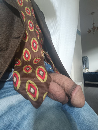Solo I jerk off my big cock at the office.
