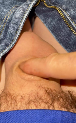 Poke the tiny cock