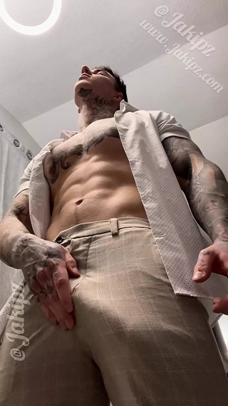 Stroking My Massive Cock From Multiple Angles Before I Cum