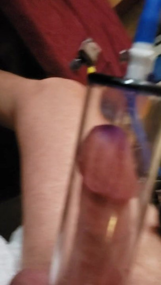 Pumping his cock for me