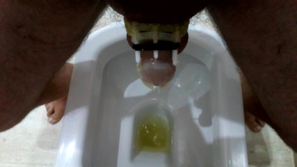 caget, cbt, chastity, baslls, penis, pee, naked