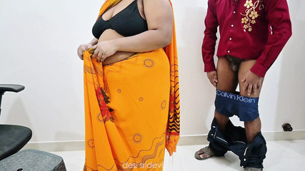 Indian uncle having sex affair with maid