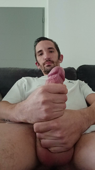 Big XL cock of a young man with cumshot