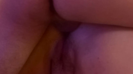 I fuck my wife in the ass and cum in her#2