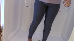 wet yoga pants