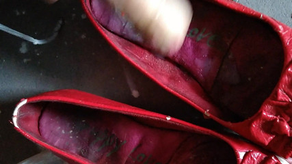 My young neighbor's red smelly ballet shoes.