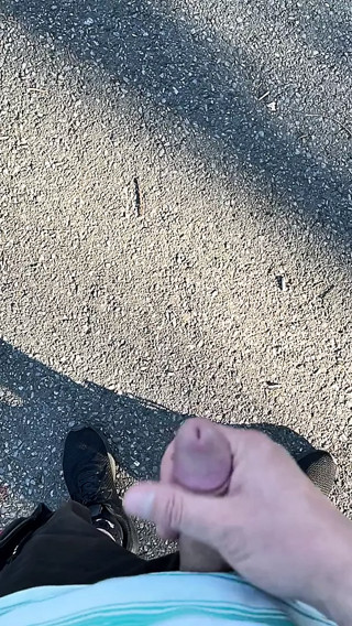 Cumming twice outdoor