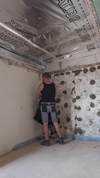 Still horny on the construction site, need a real cock in my butt