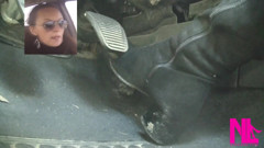 Driving Fast in Black Suede Knee High Boots