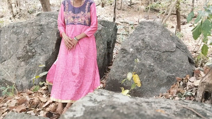 A college girl was hardcore fucking by her  teacher after college in jungle, A hottest girl was sex with her boyfriend in jungle