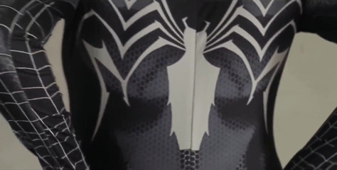 Fucking a Black Spiderman Cosplay Girl Until He Cums in Her Pussy Multiple Times - Latest Indonesian Porn