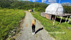 Met a guy in a mountain dome hotel and gave him a blowjob