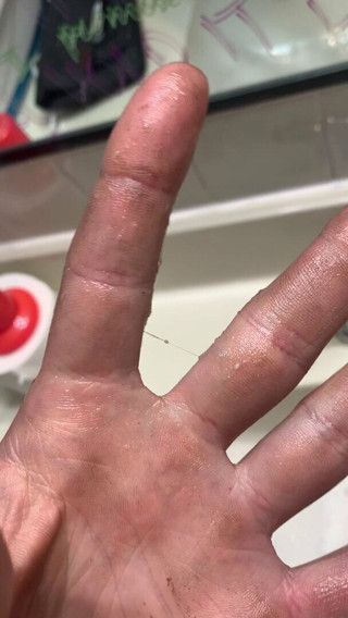 Sink Masterbation with dirty hands. Lots of Precum
