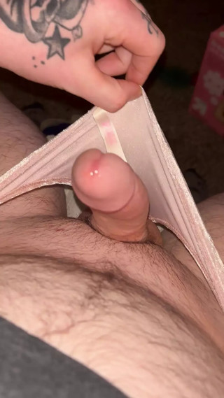 Cumming in GFs panties thumbnail