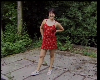 Amateur Babe From Germany Playing with Her Pussy Outside
