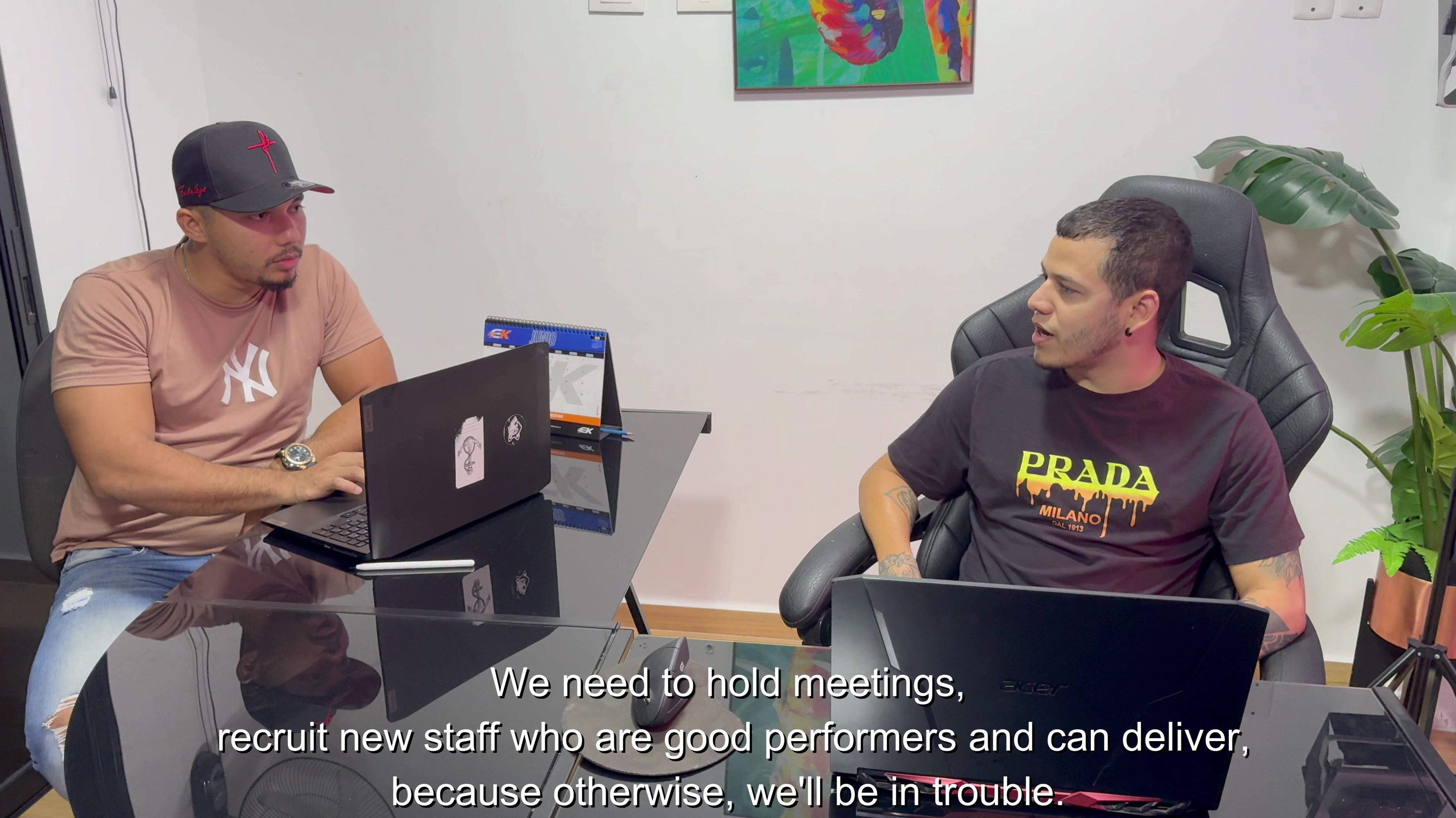 secretary is fired and returns with a promotion.