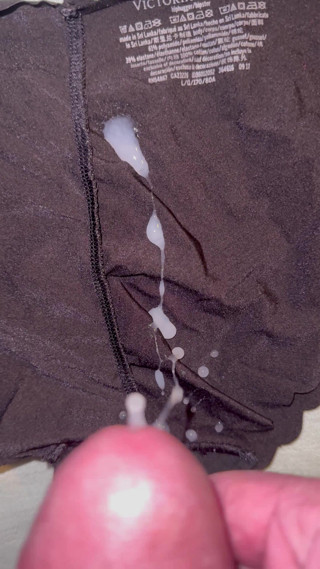 Cum on wife's panties 40