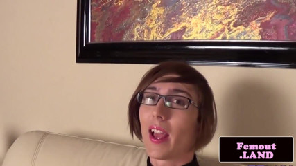 Kinky slender spex femboy wanks and toys ass