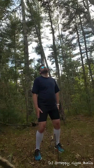 I got hot running so I took off all my clothes