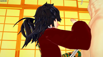 Kimetsu No Yaiba Yaoi - Tomioka Handjob and Barebak with Uzui