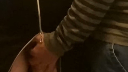 Stranger Like to Stick His Finger in Pussy's Slut