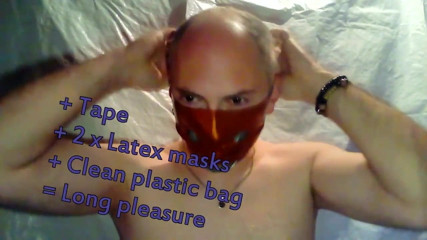 Bagging with tape &amp; 2 latex mask