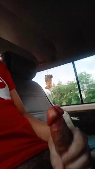 Cumshot in a Taxi