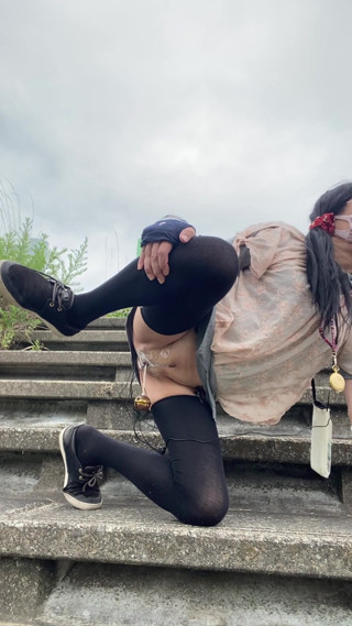 No255 Exposure Play on the Stairs
