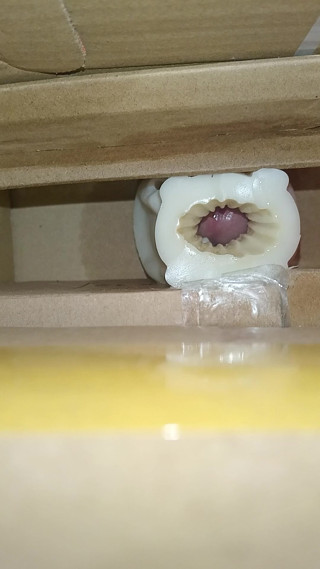 Cum inside homemade silicone pussy 3