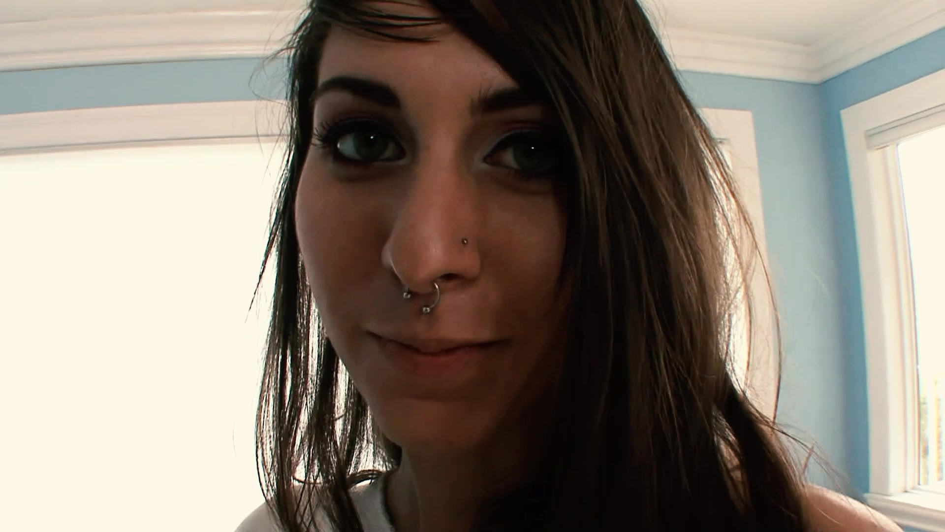 Tatted And Pierced Brunette Gets A Thick Anal Creampie